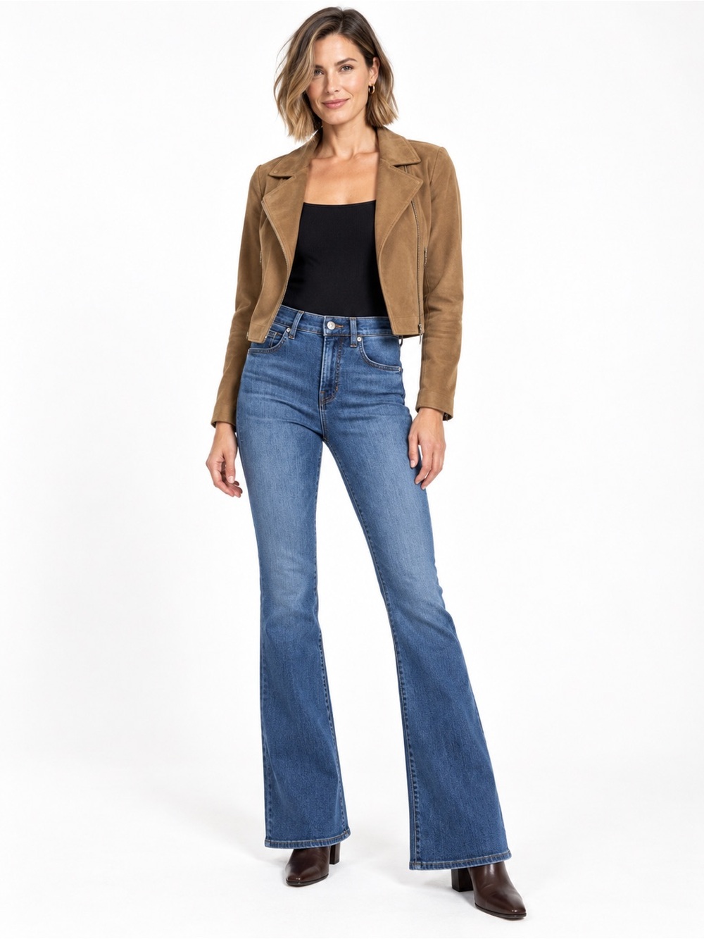 Veronica Beard Beverly High Rise Skinny Flare Jeans Bright Blue Size 27